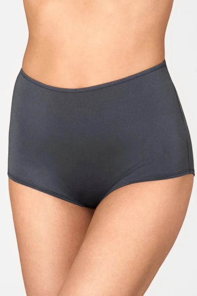 Miss Mary Panties|Basic Cotton boxer panty DarkGrey