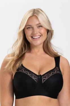 Miss Mary Bra|Non-Wired Bras|Breeze bra Black