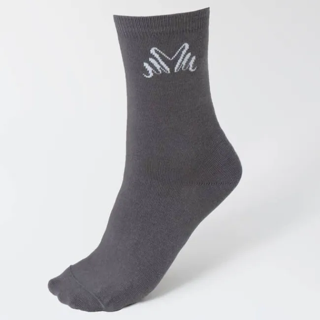 Miss Mary Socks & Stockings|Comfort Cotton Socks 2-pack DarkGrey