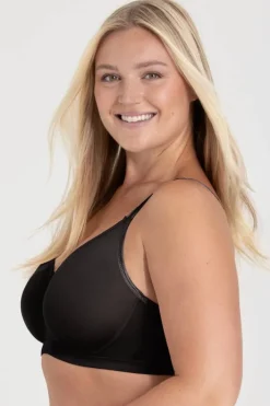 Miss Mary Bra|Underwired Bras|Confident bra Black
