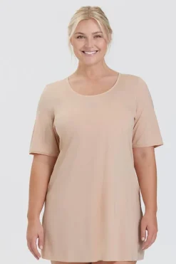 Miss Mary Nightwear|Cooling Underwear|Cool Sensation nightdress Beige