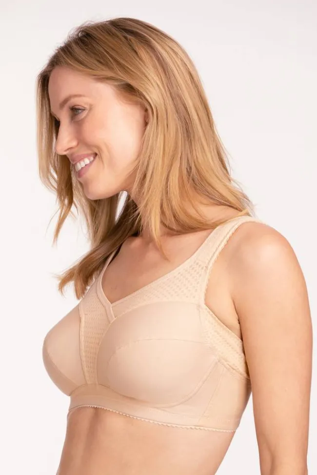 Miss Mary Bra|Non-Wired Bras|Cotton Fresh bra Beige