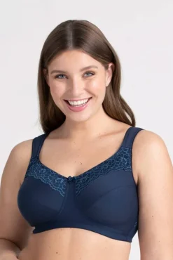 Miss Mary Bra|Non-Wired Bras|Cotton Now minimizer bra Darkblue