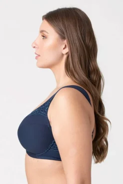Miss Mary Bra|Underwired Bras|Cotton Now minimizer bra Darkblue