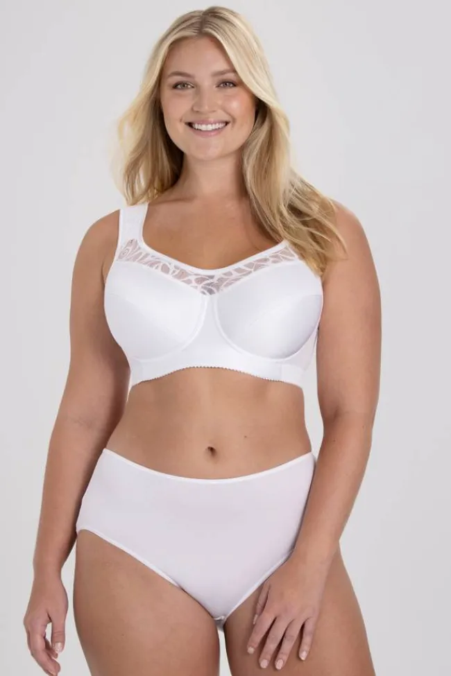 Miss Mary Bra|Underwired Bras|Cotton simplex bra White