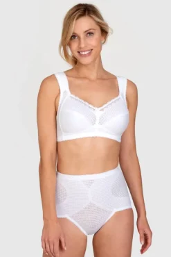 Miss Mary Bra|Non-Wired Bras|Diamond bra White