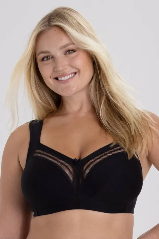 Miss Mary Bra|Non-Wired Bras|Essence bra Black