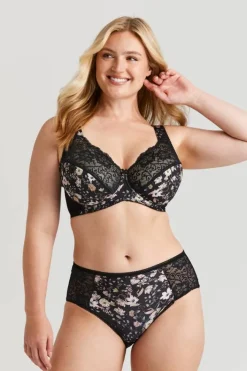 Miss Mary Bra|Underwired Bras|Fauna bra Black
