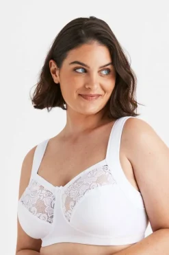 Miss Mary Bra|Non-Wired Bras|Harmony Lace bra White
