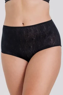 Miss Mary Panties|Invisible Lace maxi briefs Black