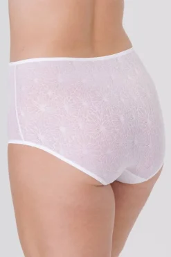 Miss Mary Panties|Invisible Lace maxi briefs White