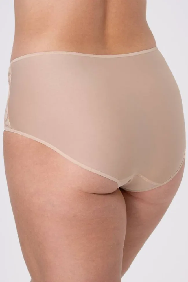 Miss Mary Panties|Jacquard & Lace panty Beige