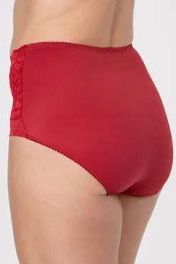 Miss Mary Panties|Jacquard & Lace panty girdle Red
