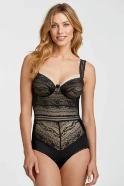 Miss Mary Bra|Underwired Bras|Lace Vision bra Black