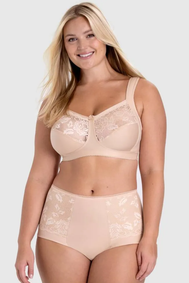 Miss Mary Panties|Lovely Lace panty girdle Beige