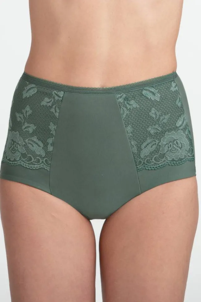 Miss Mary Panties|Lovely Lace panty girdle Green