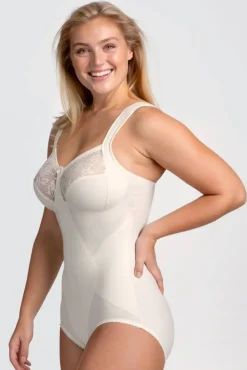 Miss Mary Bodysuits|Shapewear|Lovely Lace shaping bodysuit Champagne