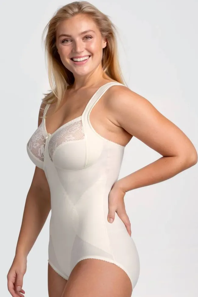 Miss Mary Bodysuits|Shapewear|Lovely Lace shaping bodysuit Champagne