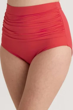 Miss Mary Swimwear|Maya bikini panty with extra high waist Coral