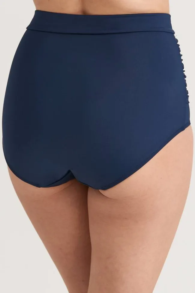 Miss Mary Swimwear|Maya bikini panty with extra high waist NavyBlue