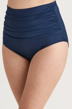 Miss Mary Swimwear|Maya bikini panty with extra high waist NavyBlue
