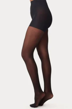Miss Mary Socks & Stockings|Moa Control Top tights Black