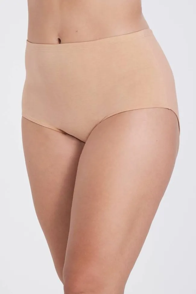 Miss Mary Panties|Organic Cotton maxi panty Beige