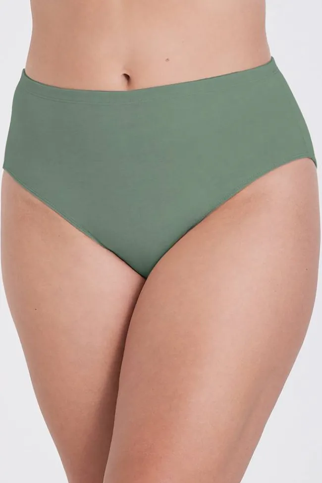 Miss Mary Panties|Organic Cotton midi panty Green