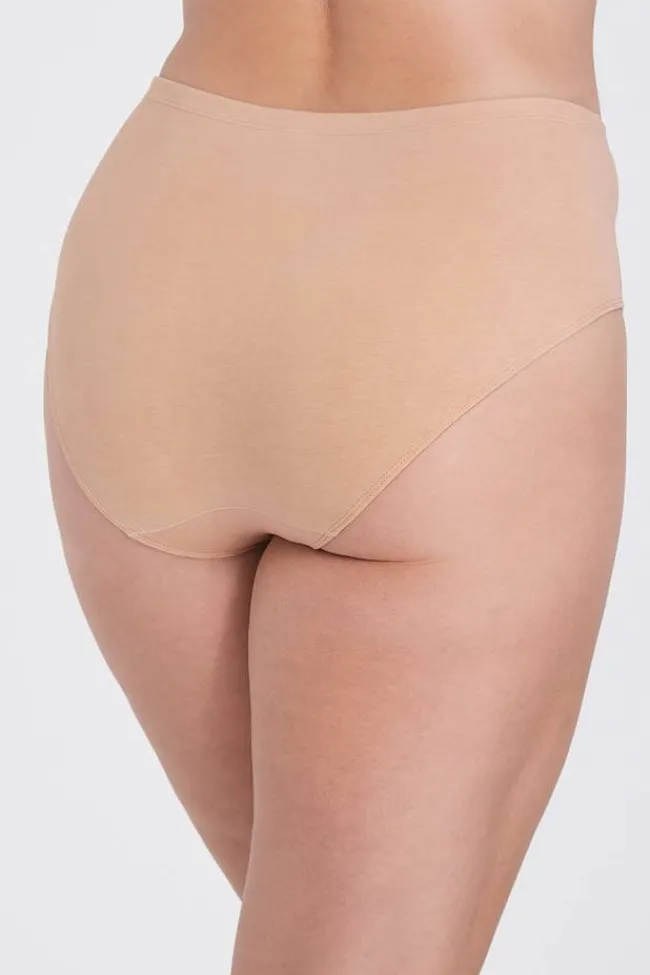 Miss Mary Panties|Organic Cotton midi panty Beige