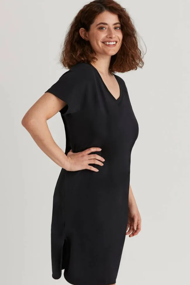 Miss Mary Nightwear|Organic cotton nightdress Black