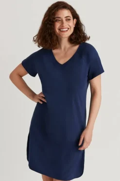 Miss Mary Nightwear|Organic Cotton nightdress Darkblue