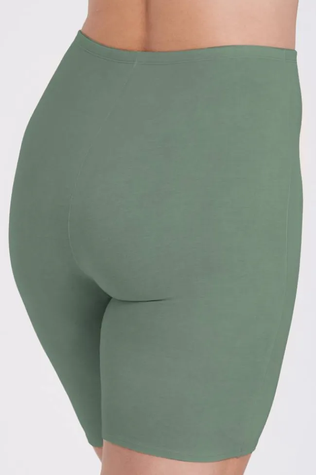 Miss Mary Panties|Organic Cotton panty with long legs Green