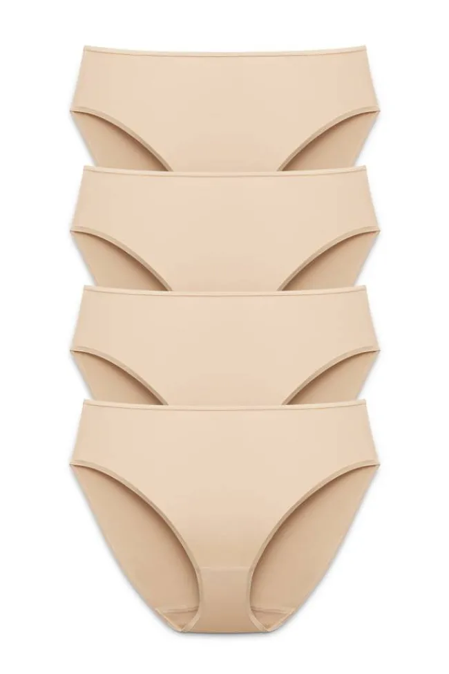 Miss Mary Panties|4-pack Basic tai panty beige