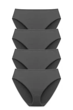Miss Mary Panties|4-pack Basic tai panty dark grey