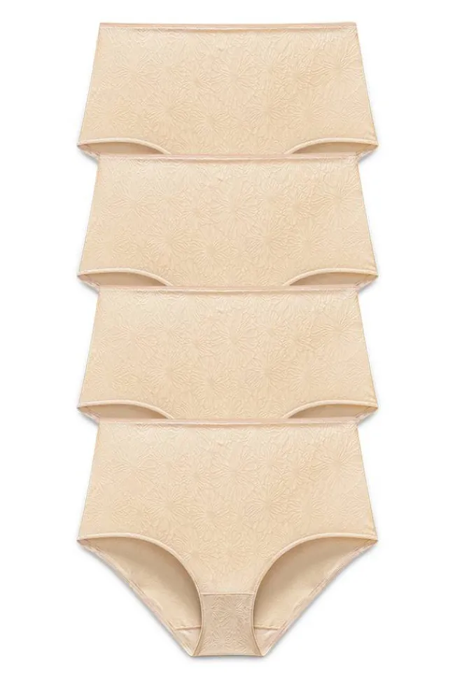 Miss Mary Panties|4-pack Invisible Lace maxi briefs