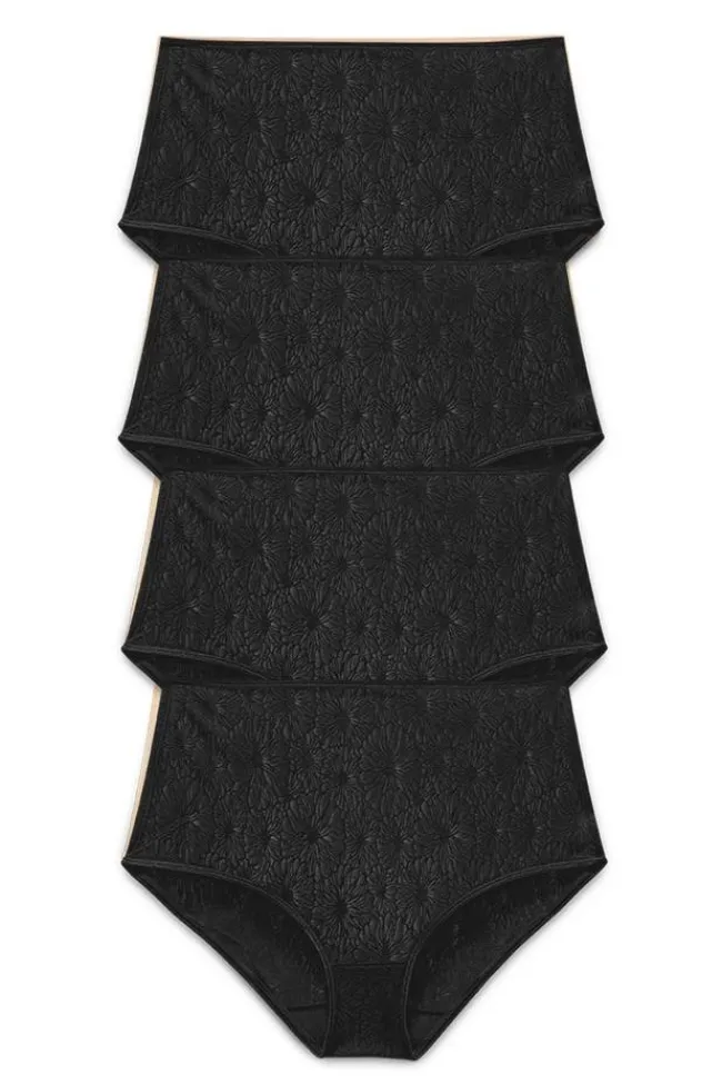 Miss Mary Panties|4-pack Invisible Lace maxi briefs