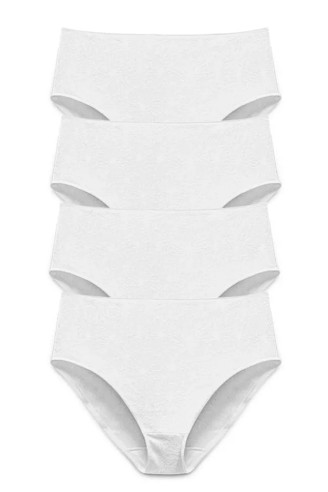 Miss Mary Panties|4-pack Invisible Lace midi briefs