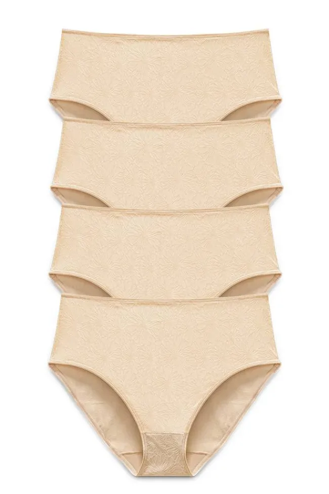 Miss Mary Panties|4-pack Invisible Lace midi briefs