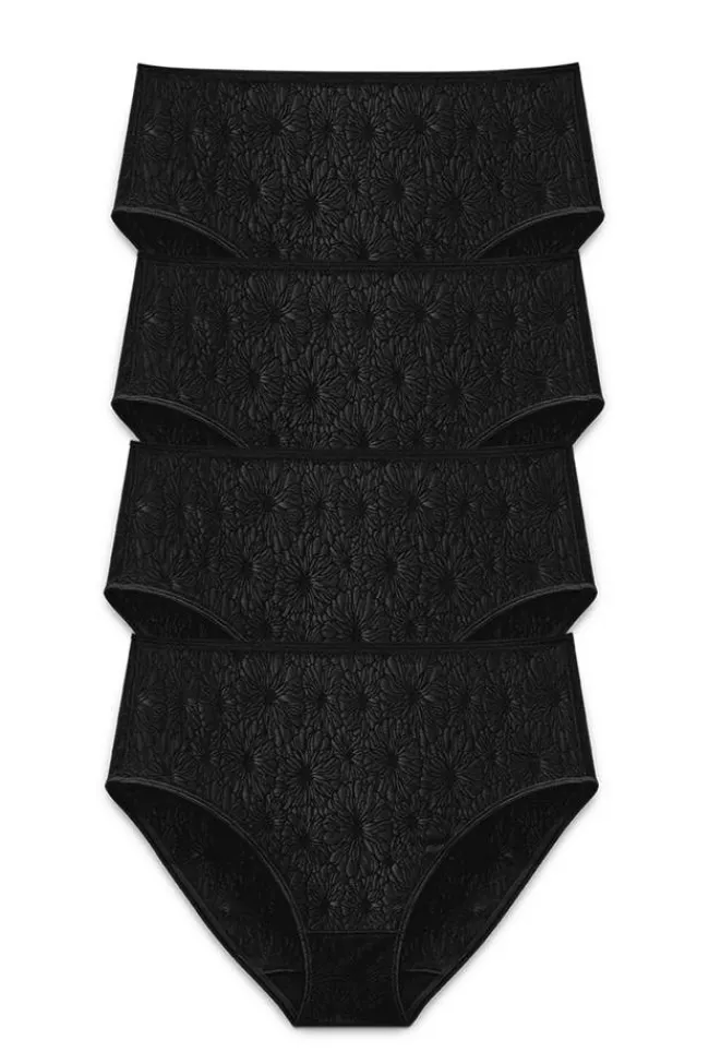 Miss Mary Panties|4-pack Invisible Lace midi briefs