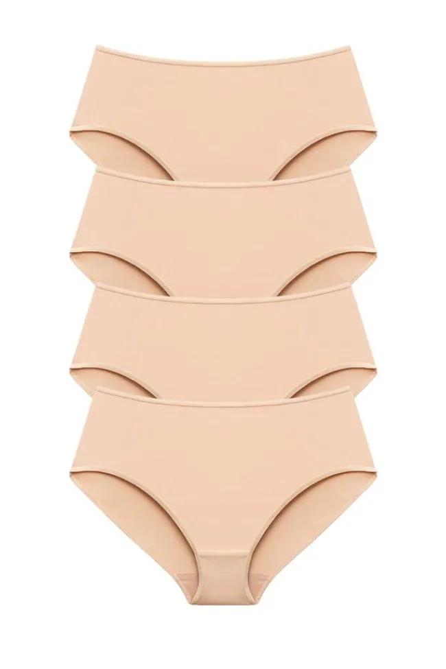 Miss Mary Panties|4-pack Maxi panty in micro feeling beige