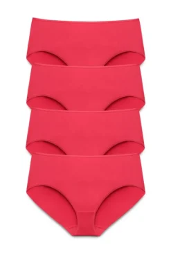 Miss Mary Panties|4-pack Maxi panty in micro feeling coral