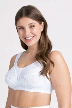 Miss Mary Bra|Non-Wired Bras|Queen bra White