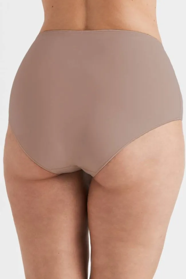 Miss Mary Panties|Recycled Comfort maxi panty Taupe