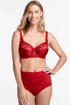 Miss Mary Bra|Underwired Bras|Rose bra Red