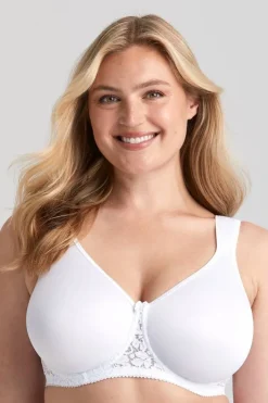 Miss Mary Bra|Underwired Bras|Smooth Lacy T-shirt bra White