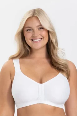 Miss Mary Bra|Non-Wired Bras|Stay Fresh front-closure bra White