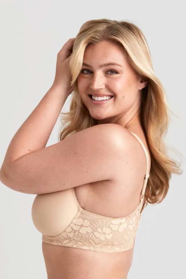 Miss Mary Bra|Underwired Bras|Stay Fresh Lace bra Beige