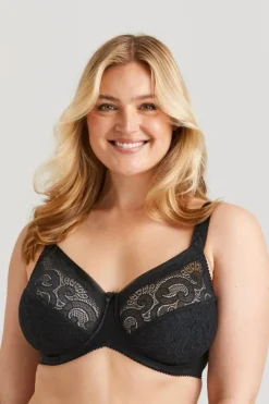 Miss Mary Bra|Underwired Bras|Wonder minimizer bra Black